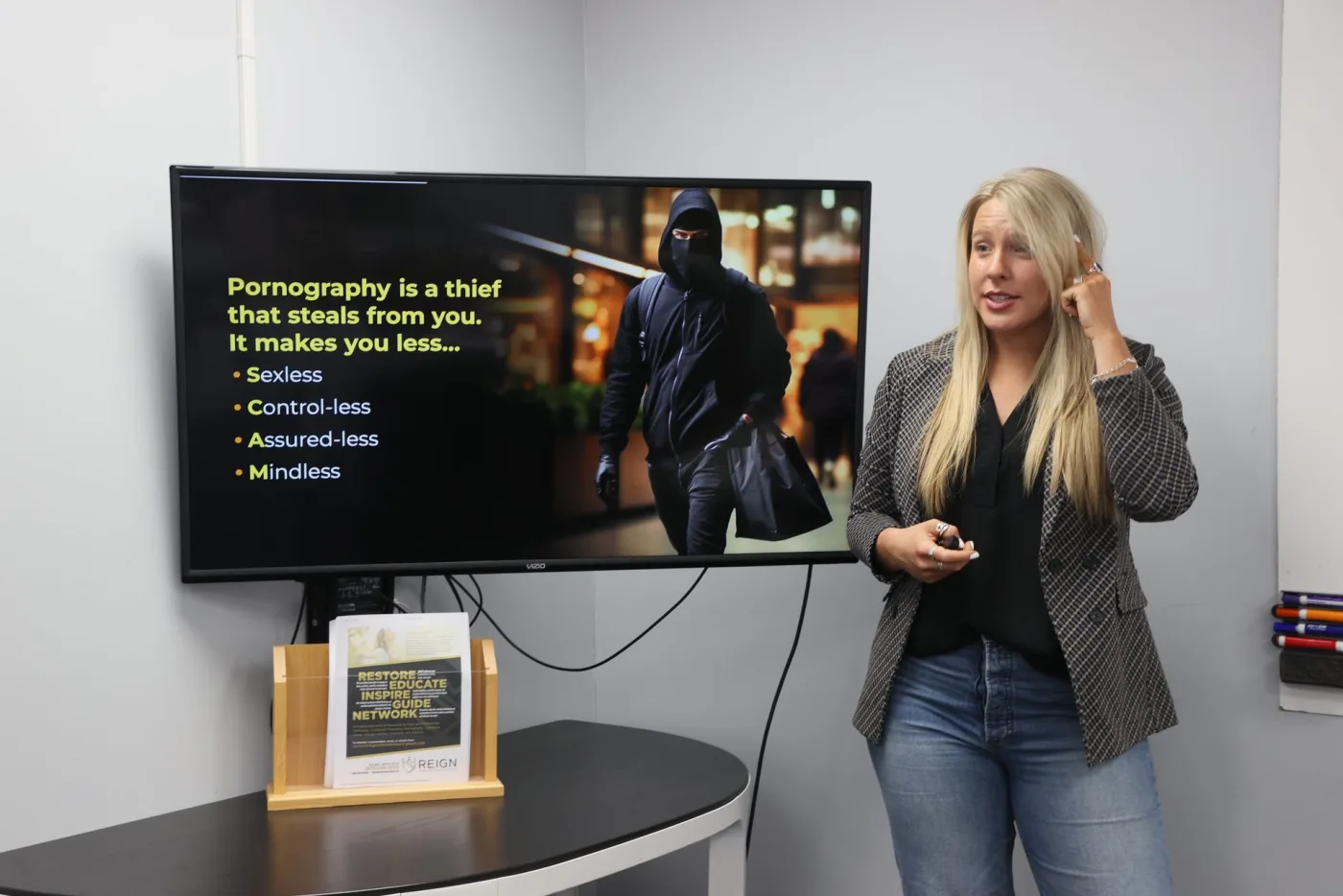 REIGN Teen Talks presentation
